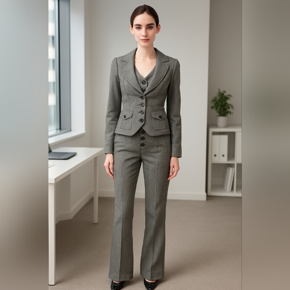 3-piece Féminine Pinstripe suit